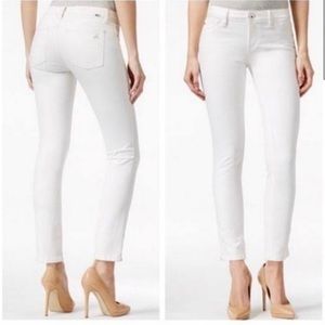 DL 1961 Angel mid rise skinny jean in Milk color